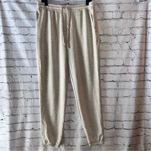 Vince‎ Women’s Oatmeal Heathered High Waisted Joggers Size Large